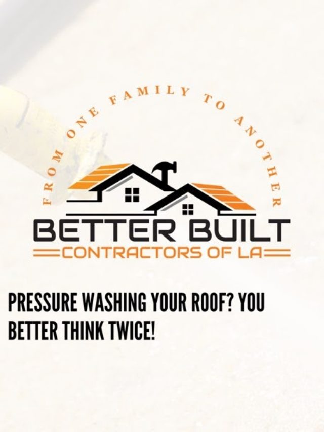 PRESSURE WASHING YOUR ROOF? YOU BETTER THINK TWICE!