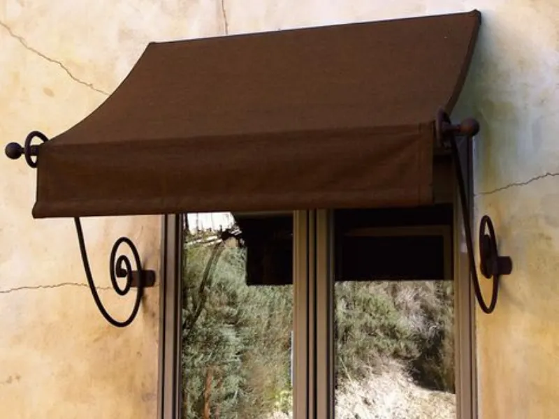 fabric awning on house in walker la