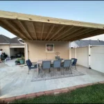 brignac patio project in prairieville wooden materials