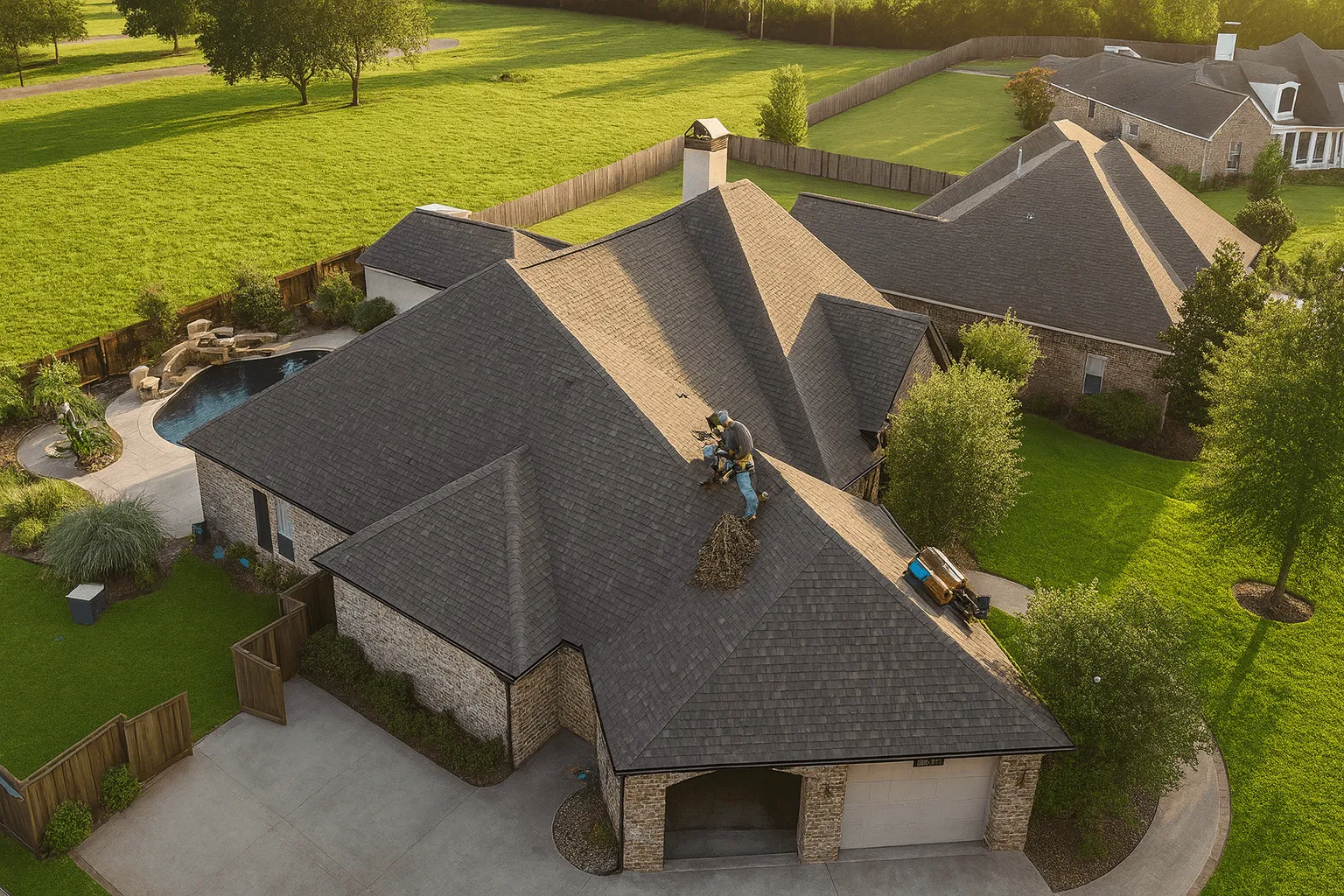 Roofing News - Blog Roofer doing the roof maintenance tips for Denham Springs