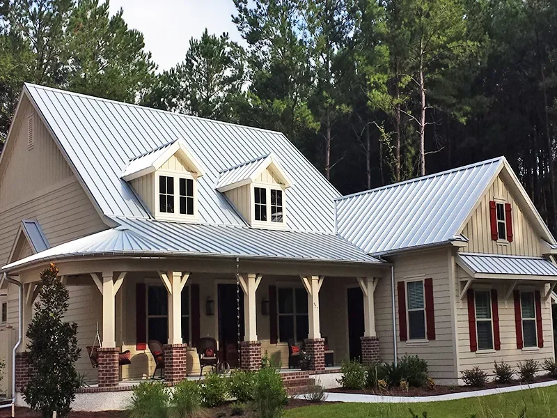 residential metal roofing project in french settlement